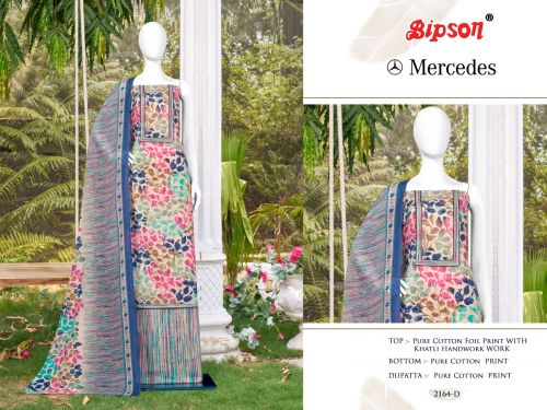 Mercedes 2164 By Bipson Cotton Dress Material Catalog